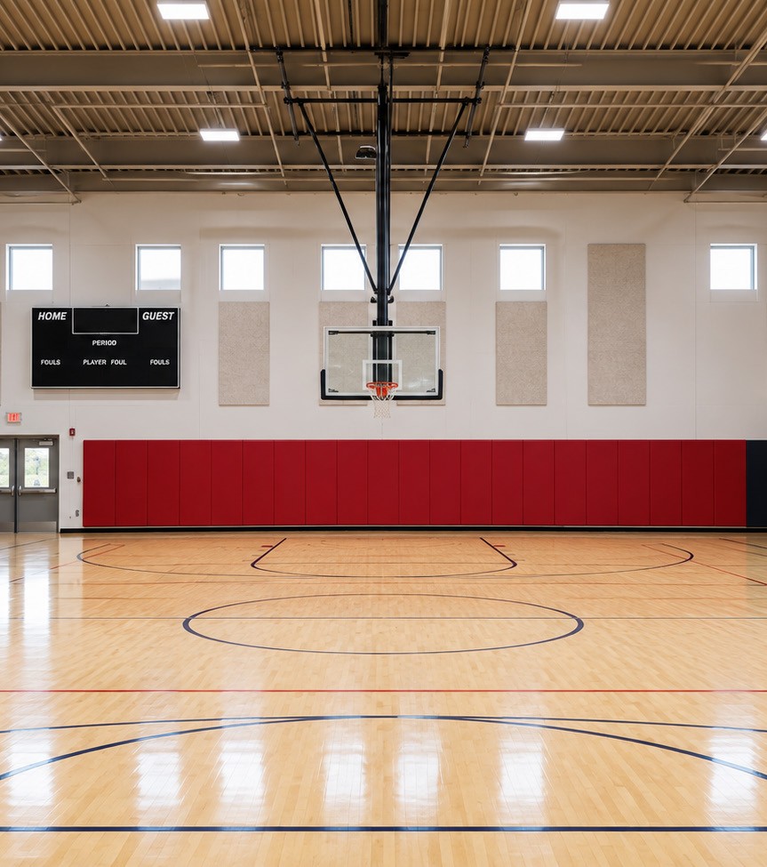 Interior of the gymnasium