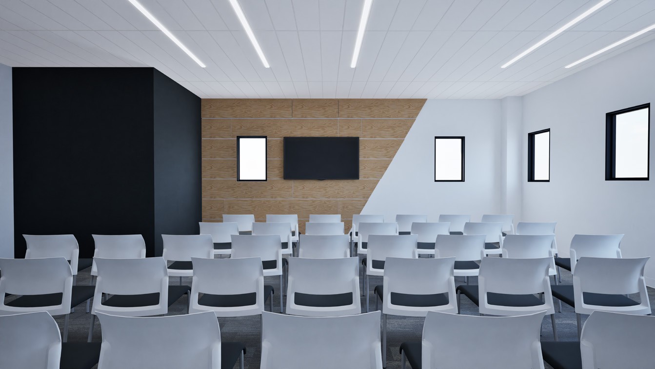Rendering of the upgraded classroom